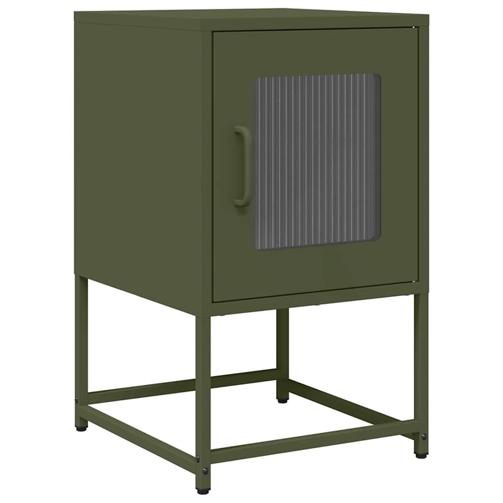Bedside Cabinet 36X39X60.5 Cm Cold-Rolled Steel