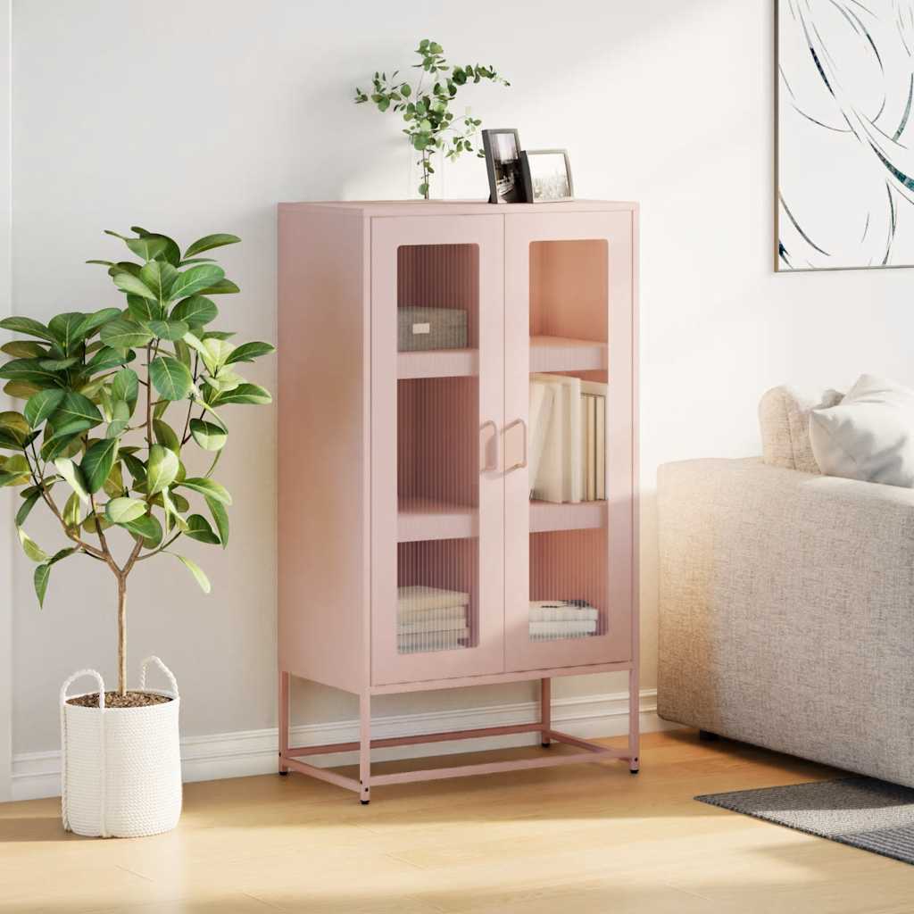 Highboard 68X39X123 Cm Steel