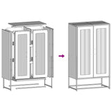 Highboard 68X39X123 Cm Steel
