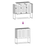 Sideboard 100.5X39X107 Cm Cold-Rolled Steel