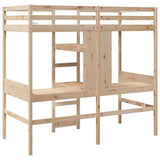 Loft Bed Frame without Mattress 80x200cm Solid Wood Pine