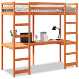 Loft Bed Frame Without Mattress Small Single Solid Wood Pine