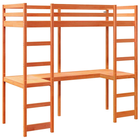 Loft Bed Frame Without Mattress Small Single Solid Wood Pine