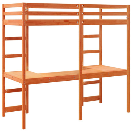 Loft Bed Frame Without Mattress Small Single Solid Wood Pine