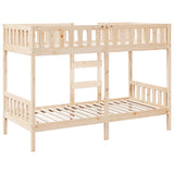 Bunk Bed 90x190 cm Solid Wood Pine