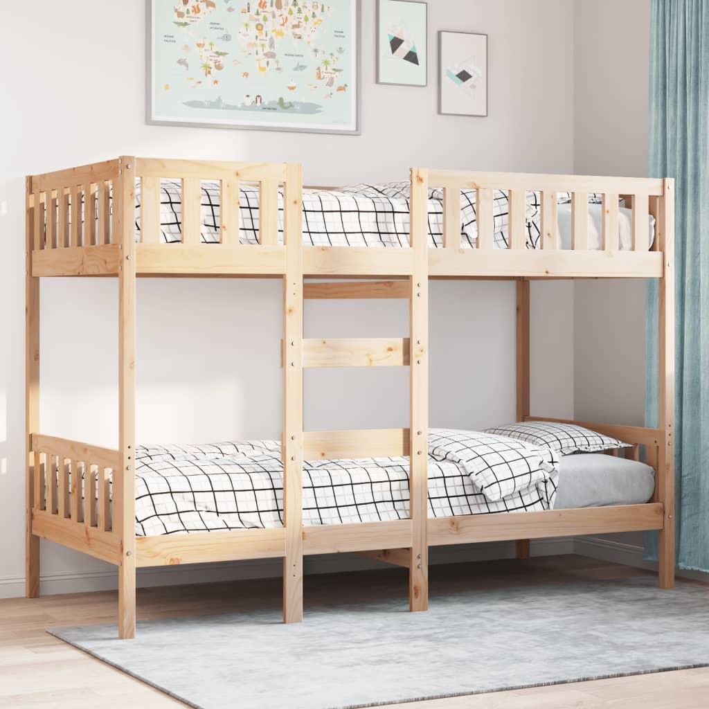 Bunk Bed 90x190 cm Solid Wood Pine