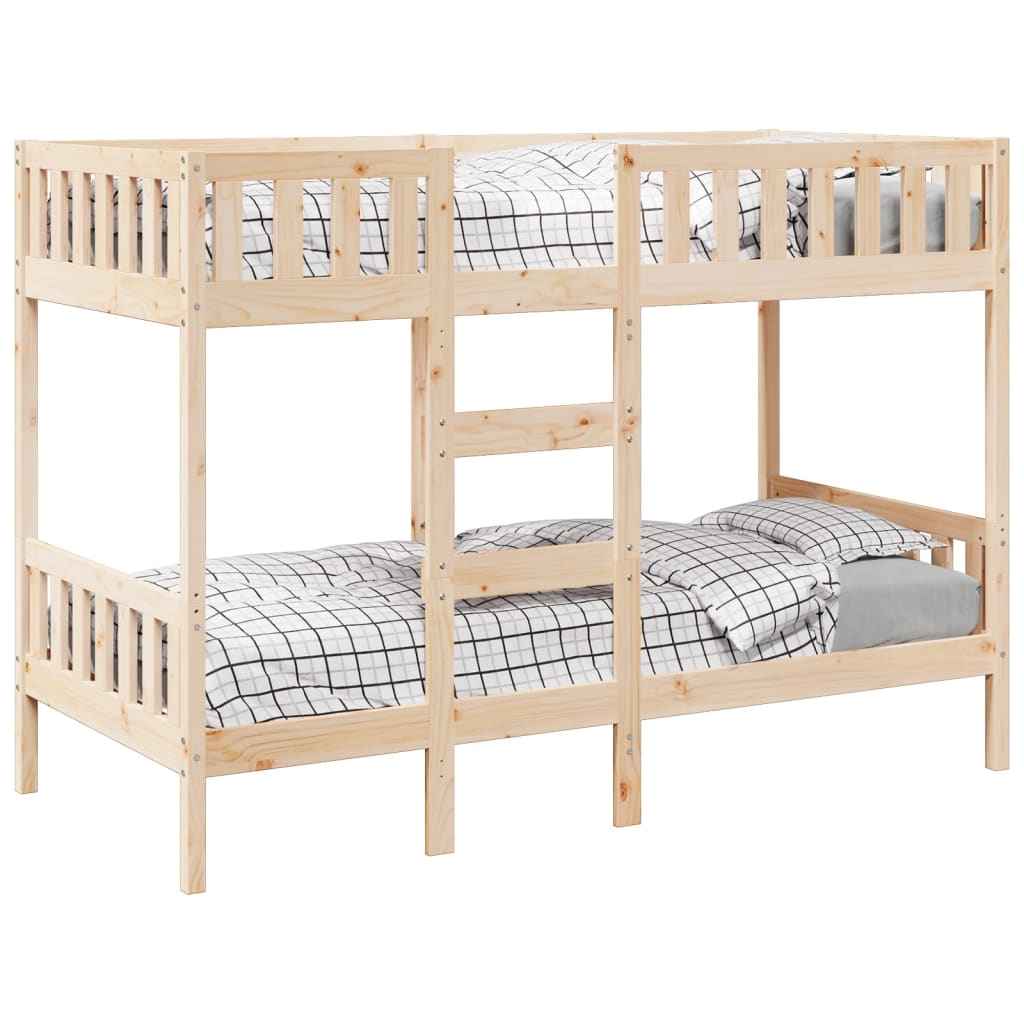 Bunk Bed 90x190 cm Solid Wood Pine