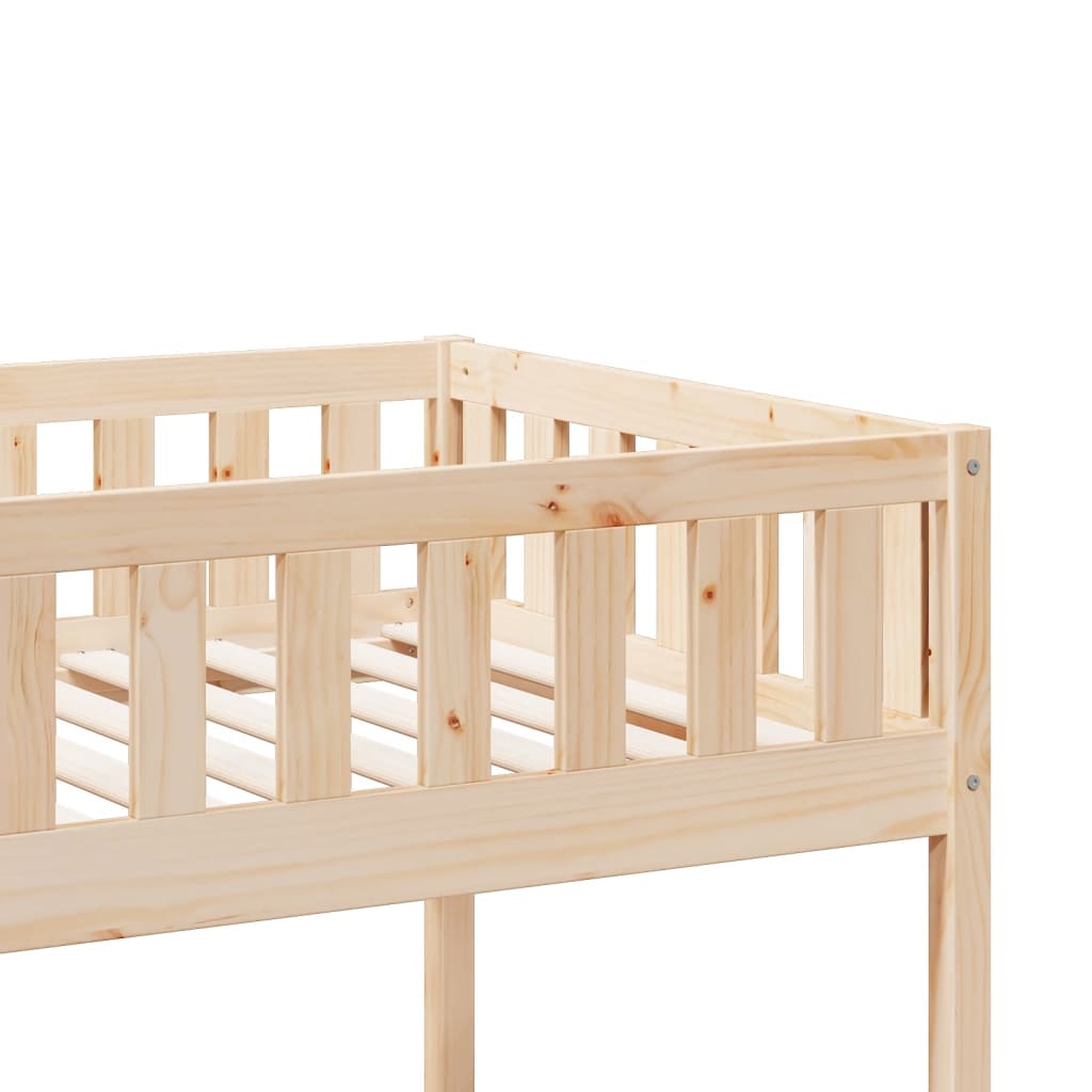 Bunk Bed 90x190 cm Solid Wood Pine