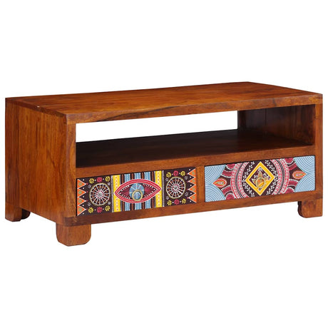 Coffee Table 90X50X40 Cm Solid Wood Acacia