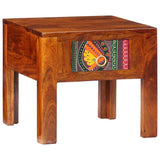 Bedside Cabinet Solid Wood Acacia