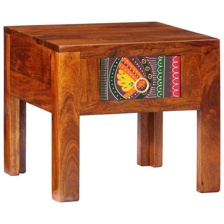 Bedside Cabinet Solid Wood Acacia