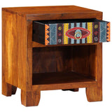 Bedside Cabinet Solid Wood Acacia