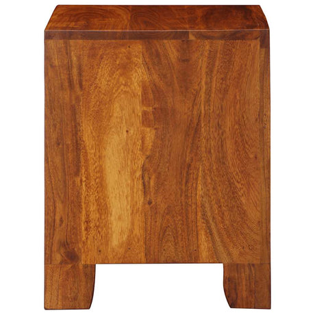 Bedside Cabinet Solid Wood Acacia