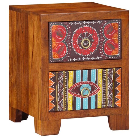 Bedside Cabinet 2 Pcs 35X35X45 Cm Solid Wood Acacia