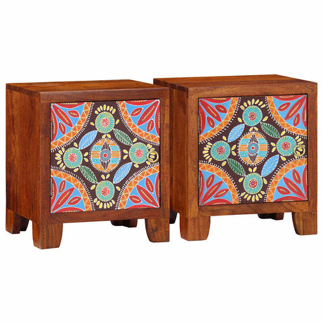 Bedside Cabinet 40X30X45 Cm Solid Wood Acacia