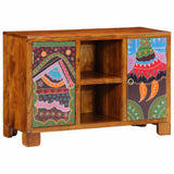 Sideboard Multicolour 90X35X60 Solid Wood Acacia