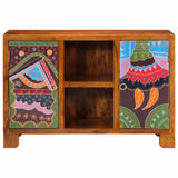Sideboard Multicolour 90X35X60 Solid Wood Acacia