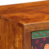 Sideboard Multicolour 90X35X60 Solid Wood Acacia