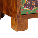 Sideboard Multicolour 90X35X60 Solid Wood Acacia