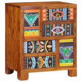 Sideboard Multicolour 50X35X60 Solid Wood Acacia