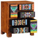 Sideboard Multicolour 50X35X60 Solid Wood Acacia