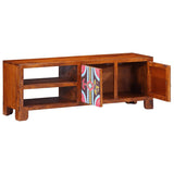 Tv Cabinet Multicolour 110X30X40 Solid Wood Acacia