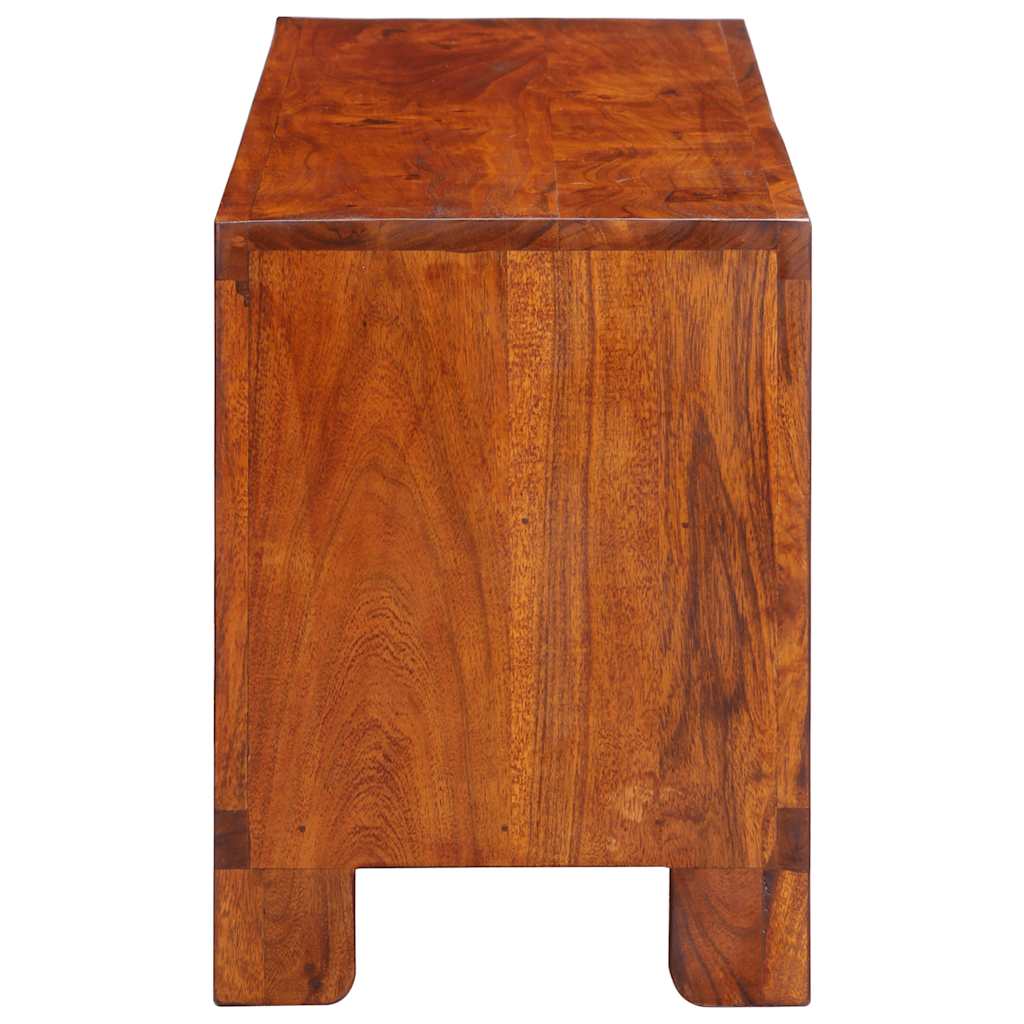 Tv Cabinet Multicolour 110X30X40 Solid Wood Acacia