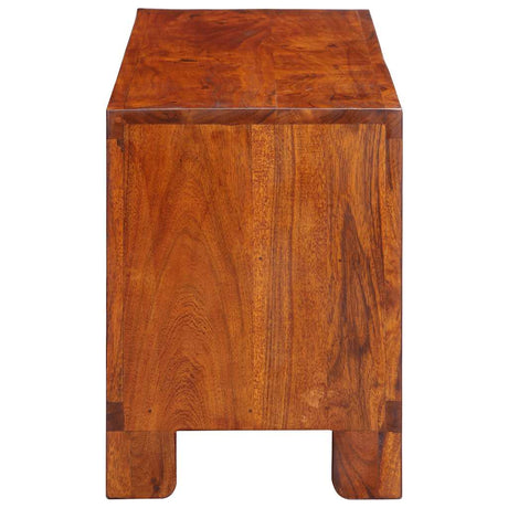 Tv Cabinet Multicolour 110X30X40 Solid Wood Acacia