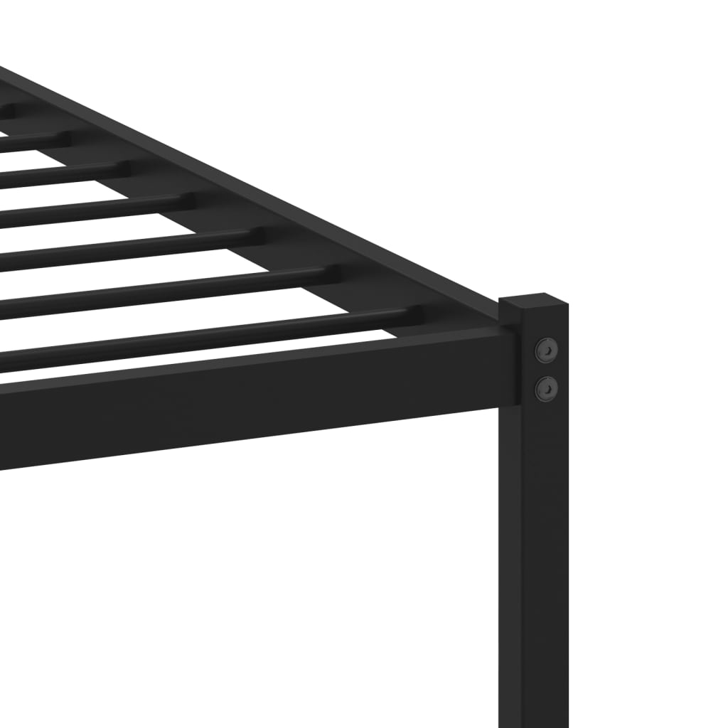 Metal Bed Frame without Mattress Sonoma Oak 200x200 cm