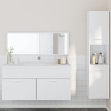 3 Piece Bathroom Furniture Set Engineered Wood