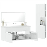 3 Piece Bathroom Furniture Set Engineered Wood