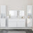 4 Piece Bathroom Furniture Set Engineered Wood