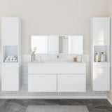 4 Piece Bathroom Furniture Set Engineered Wood
