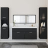 4 Piece Bathroom Furniture Set Engineered Wood