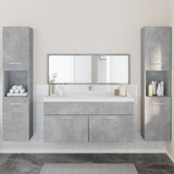 4 Piece Bathroom Furniture Set Engineered Wood