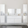 4 Piece Bathroom Furniture Set Engineered Wood