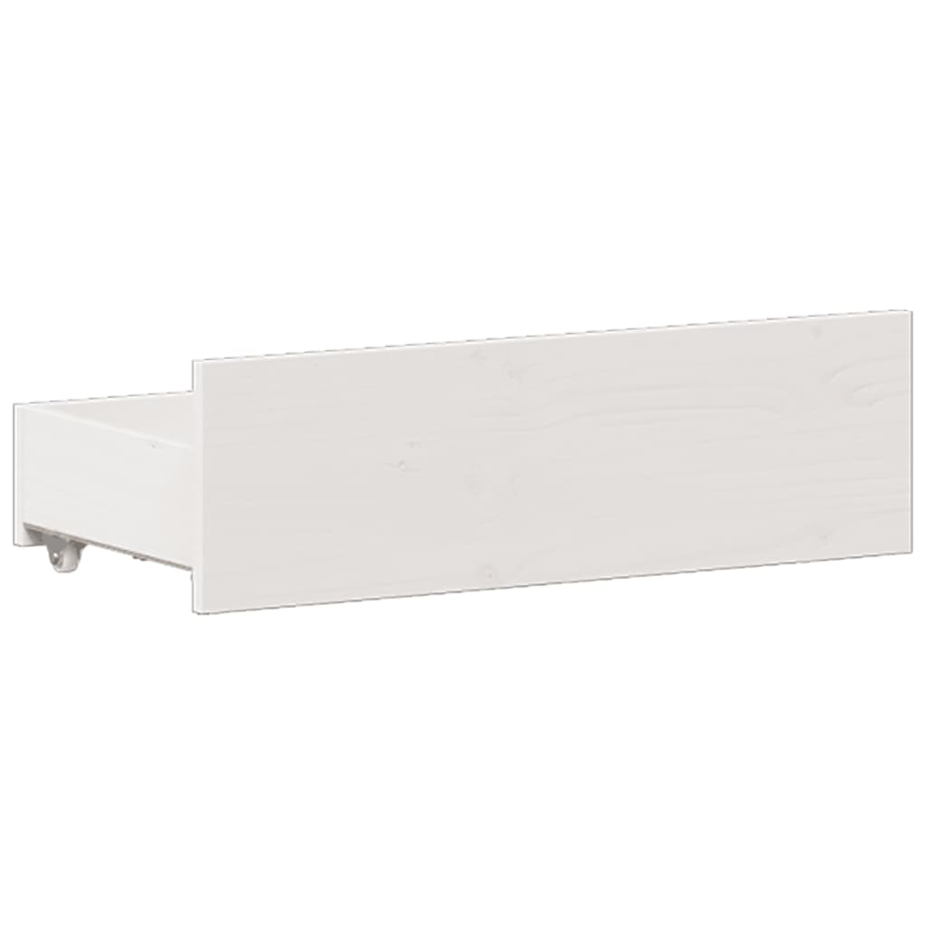 Bed Frame without Mattress with Headboard White 160x200 cm Solid Wood Pine