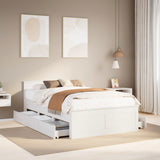 Bed Frame Without Mattress With Headboard Small Single Solid Wood Pine