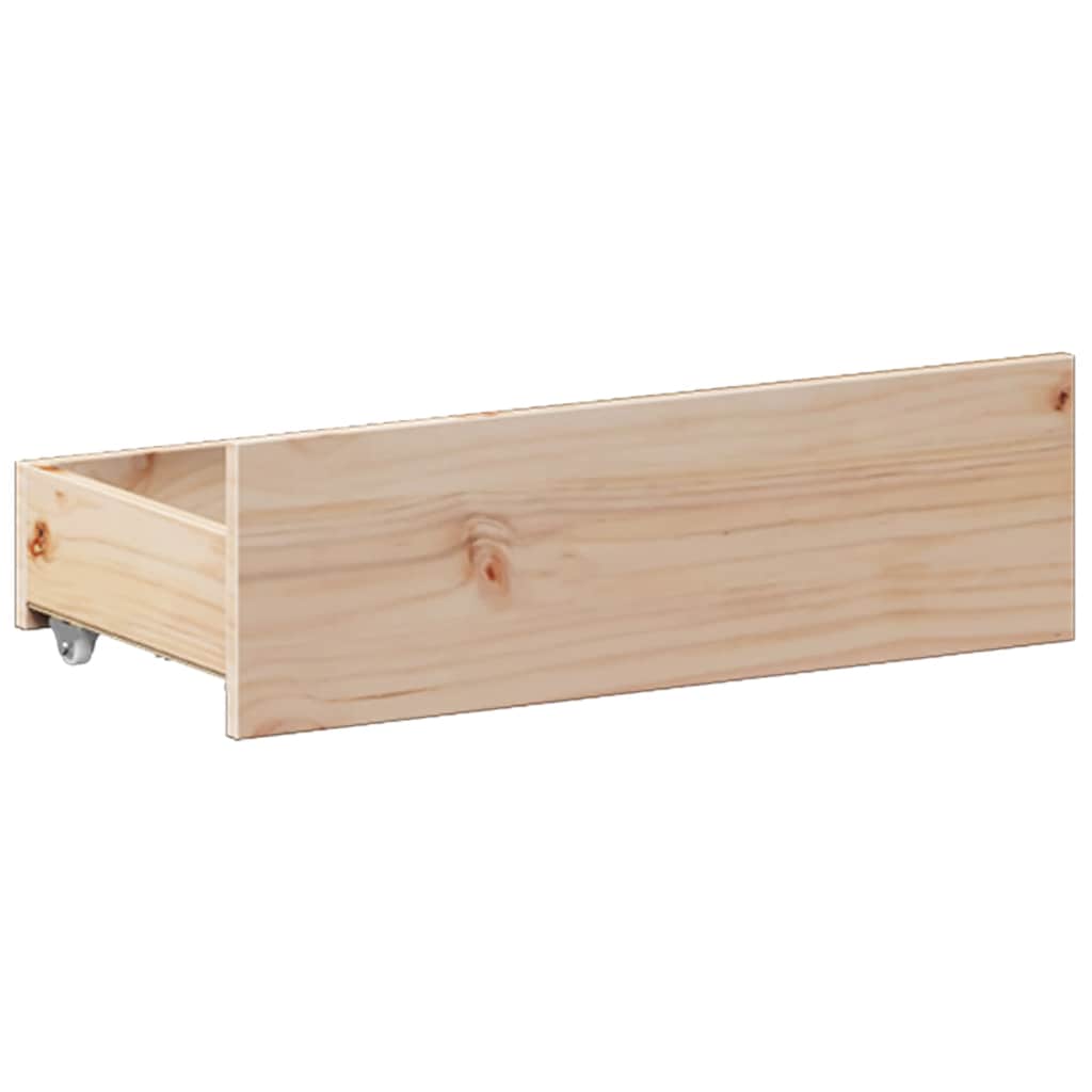Bed Frame without Mattress with Headboard 140x190 cm Solid Wood Pine