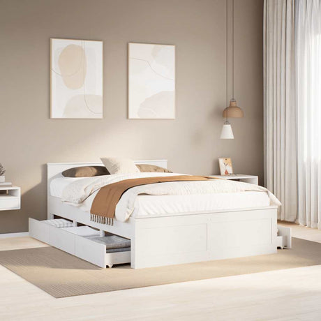 Bed Frame Without Mattress With Headboard Small Single Solid Wood Pine