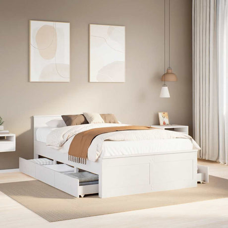 Bed Frame Without Mattress With Headboard Small Single Solid Wood Pine