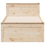 Bed Frame Without Mattress With Headboard Small Single Solid Wood Pine