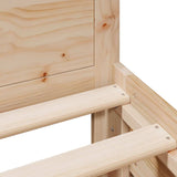 Bed Frame Without Mattress With Headboard Small Single Solid Wood Pine