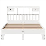 Bed Frame without Mattress White 160x200 cm Solid Wood Pine