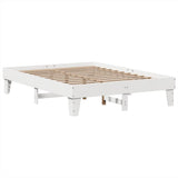 Bed Frame without Mattress White 160x200 cm Solid Wood Pine