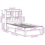 Bed Frame Without Mattress Small Single Solid Wood Pine