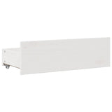 Bookcase Bed without Mattress White 160x200 cm Solid Wood Pine