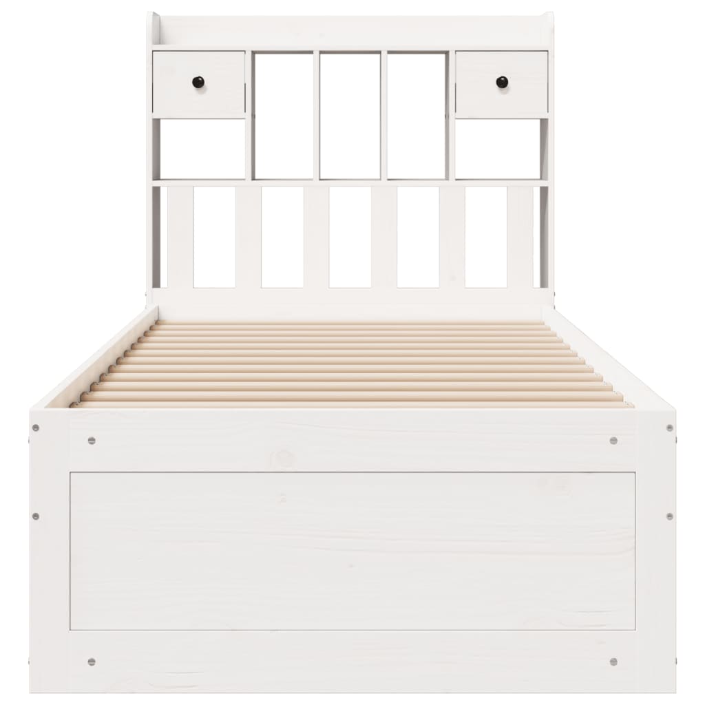 Bookcase Bed Without Mattress Solid Wood Pine