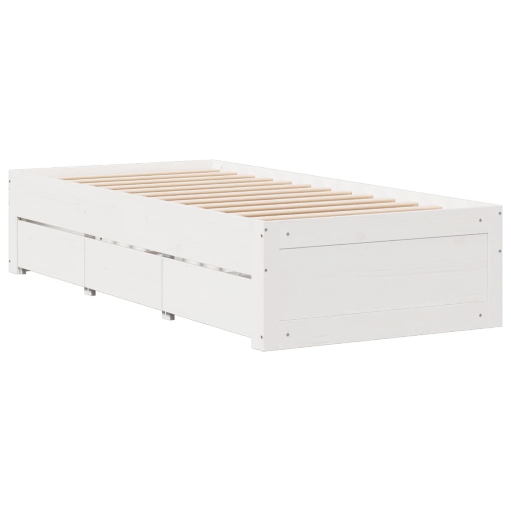 Bookcase Bed Without Mattress Solid Wood Pine