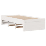 Bookcase Bed Without Mattress Solid Wood Pine
